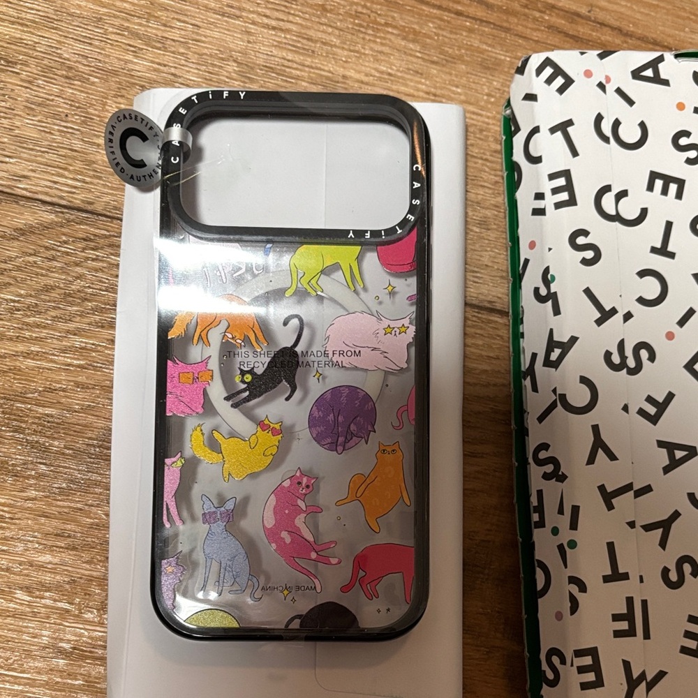 Casetify Cat-Themed Phone Case - Black iPhone 17 pro max